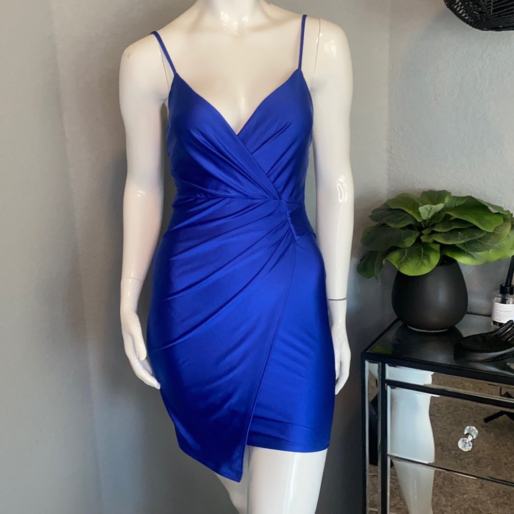Blue mini dress